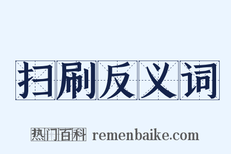 扫刷反义词是什么意思的图片